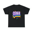 thumbnail image 3 of Queer Tshirt Gay LGBTQ Flag Lesbian Gay Pride Month Rainbow Womens Plus Size Tops, 3 of 8