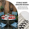 thumbnail image 2 of White Red Baseball Round Tablecloth for 36-44 Inch Tables, Fitted Table Cover with Elastic Edge, Modern Art Funny Words Waterproof Outdoor Table Cloth Protector for Patio Garden Dinner Picnic, 2 of 9