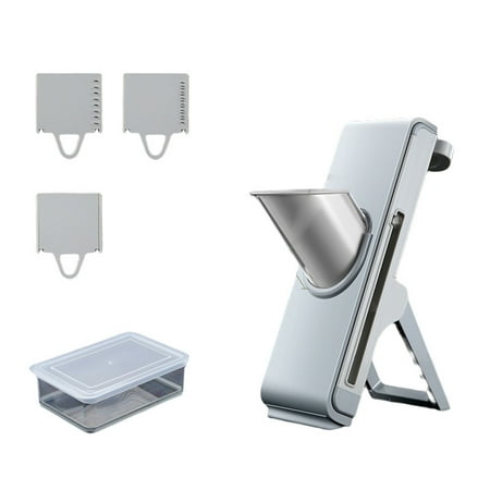 

Vegetable Cutter Multifunctional Slicer Fruit Potato Peeler Grater Kitchen Accessories Household Vegetable Slicer-Gray