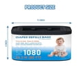 thumbnail image 2 of Jumbo Square Refills Disposal Bags Refill Compatible with Genie Diaper Compact, Select Pails, Hold Up to 1080 Newborn-Sized Diapers Per Refill，2 Packs, 2 of 7