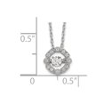 thumbnail image 3 of Diamond2Deal Collier Rallonge en Argent Sterling 925 Rhodié Vibrant CZ avec 2 Po pour Femmes 16 Pouces, 3 of 7