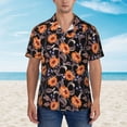 thumbnail image 2 of Fotbe Sunflowers Camisa Hawaiana para Hombre Unisex – Camisa Casual de Verano con Botones de Manga Corta de Algodón y Lino,Small, 2 of 7