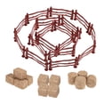 thumbnail image 2 of Animal Fence Panel Paddock Toy, Multifunctional Portable Plastic and Beech Wood Toy Fence Set Wide Application  for Office, 2 of 7