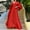 Red, variant on GZWYHT Dresses for Women 2025,Prom Dresses Womens Deep V Neck Plus Size Evening Dress Long Sleeves With Belt Plus Size Dresses,Formal Dresses,Yellow Dress,Graduation Dress XL