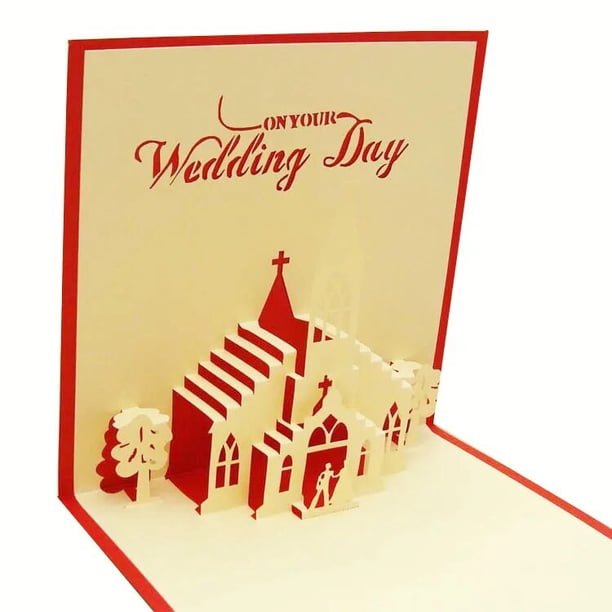 Tarjetas de Felicitación de fiesta de cerezo 3dpop UP, tarjetas de felicitación de boda cortadas con láser, tarjeta de agradecimiento de cumpleaños y San Valentín, regalo al por mayor
