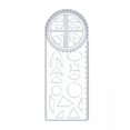 thumbnail image 1 of koolsoo 3xMultifunctional Geometric Ruler Mathematics Drawing Template for Woodworking B 3 Pcs, 1 of 9