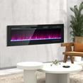 thumbnail image 5 of Easoger 50 inch Electric Fireplace, Recessed Wall Mounted Electric Fireplace inserts, Adjustable Flame Colors & Speed Fireplace with Touch Screen and Remote Control, 5 of 10
