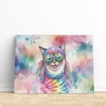 thumbnail image 3 of Hippie Siamese Portrait Watercolor Tie-Dye Vintage Styles Horizontal Matte Canvas Poster Cat Lover Kitten Owner Gifts Wall Art Home Decor - 00014, 3 of 5