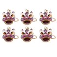thumbnail image 3 of Llaveros con diamantes de imitación, 6 llaveros de animales, llavero chino fuerte, llavero con diamantes de imitación, confiable y duradero Jadeshay  A, 3 of 8