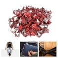 thumbnail image 1 of Herwey Four Claw Rivets, Decorative Rivet, 200Pcs Square Rivets Metal Stylish DIY Shoes Bags Hats Decoration Accessories 9mm, 1 of 8
