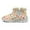 Biscuit Print, variant on Green Snow Boots for Big Girls Women Comfortable Plush Winter Boots Soft and Warm Flannel Lining Christmas Snow Boots