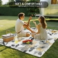 thumbnail image 5 of Fsddascl Yellow Grey Botanical Outdoor Rug for Patio/Deck/Porch, Non-Slip Large Area Rug 5 x 8 Ft, Spring Floral Birds Retro Summer Indoor Outdoor Rugs Washable Area Rugs, Camping Rug Carpet, 5 of 5