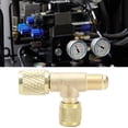 thumbnail image 1 of Refrigerant  Valve, Refrigerant Valve High Strength  1/4SAE Interface Brass  For Home For R22 R12 R134 For Air Conditioning Repair, 1 of 8