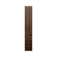thumbnail image 5 of 70" Tall Display Storage Cabinet, Narrow Wood Pantry Cabinet with Shelves,3 Side Drawers,Adjustable Shelves, Modern Bookshelf for Living Room, Kitchen, 5 of 9