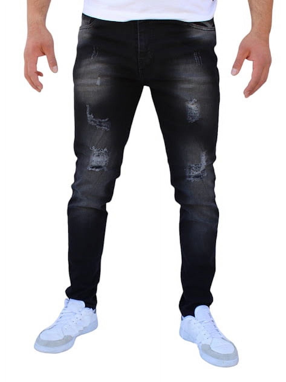 Jeans Pantal Pantalon De Mezclilla Entubado Hombre Pantalones