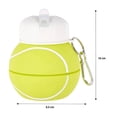 thumbnail image 3 of Botella Mainstays de Plástico Plegable en Forma de Pelota de Tenis para Bebidas Frías de 550 ml., 3 of 4