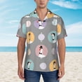 thumbnail image 4 of Daiia Cute Geese Hawaiian Shirt for Men Gentle Cotton Regular Short Sleeve Casual-XX-Large, 4 of 9