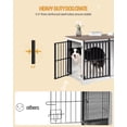 thumbnail image 7 of Dog Crate Furniture, 44" Double Door Dog Crate with Barn Door, Dog Kennel Indoor, 7 of 7