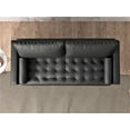 thumbnail image 2 of Uspridefurniture Darby 69.7'' Faux Leather Square Arm Sofa,Black, 2 of 5