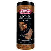 Weiman Leather Wipe, 30 Count
