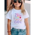 thumbnail image 1 of 2nd Grade Print Girls' Casual T-Shirt, 100% Cotton, Soft & Elastic, Girls Comfy Crew Neck Short Sleeve Top, Summer Wear, 1 of 6
