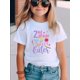 thumbnail image 1 of Camiseta informal con estampado para niña de 2.º grado, 100 % algodón, suave y elástica, cómoda, de manga corta y cuello redondo, ideal para verano., 1 of 6