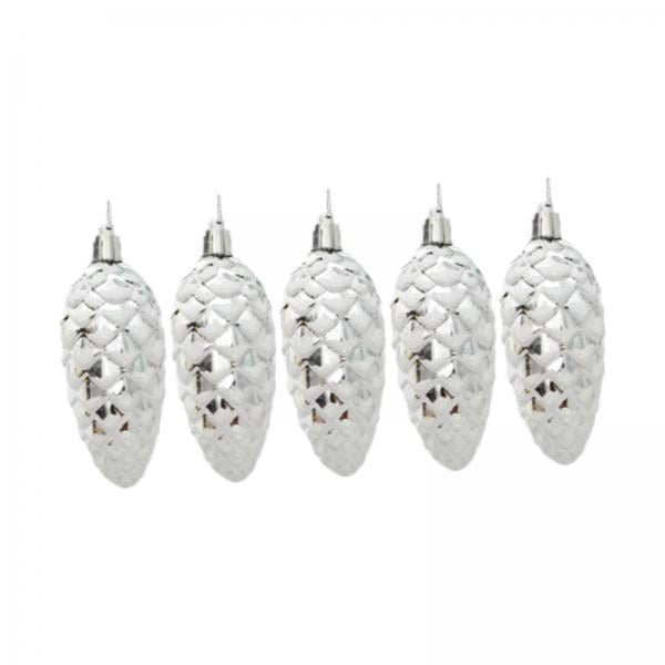 Bolas colgantes para fiestas,árbol de navidad piñas adornos cono de pino de navidad,adornos pequeños colgantes irrompibles colgantes brillantes,brillo fiesta boda porche interior patio,casa