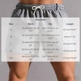 thumbnail image 3 of Men's Checkered Plaid Casual Shorts 4" Inseam Summer Beach Lightweight Elastic Waist Drawstring Short Pants Above Knee for Vacation, 3 of 5