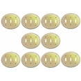 thumbnail image 1 of 10 Solid Brass Triple Toggle Switchplate Oval Braided | Renovator's Supply, 1 of 4