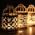 thumbnail image 3 of SLYNSHome Hanging Bird Cage Candles Retro Iron Candlestick Lantern Home Party Decor, 3 of 3