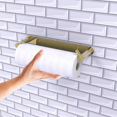 thumbnail image 3 of Fresno Collection Wall Mounted Rollerless Paper Towel Holder - Unlacquered Brass, 3 of 3