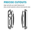 thumbnail image 6 of Apple Watch Hard Cases for Apple Watch Series 3 Series 2, Takfox Full Coverage Bumper with Ultra-Thin Scratch Resistant HD Tempered Glass Screen Protector Compatible with iWatch 38mm Silver, 6 of 8