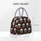 thumbnail image 2 of Disketp Butterfly Skull Bolsa Térmica para Almuerzo, Lonchera con Abertura Amplia y Gran Capacidad, Organizador Reutilizable para Mujeres, Hombres y Adultos, 2 of 6