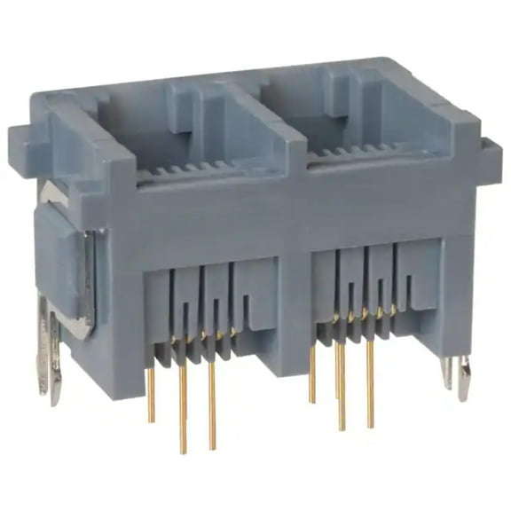TM2RE-1208 Connector Jack Modular 6P4C Vertical Unshielded