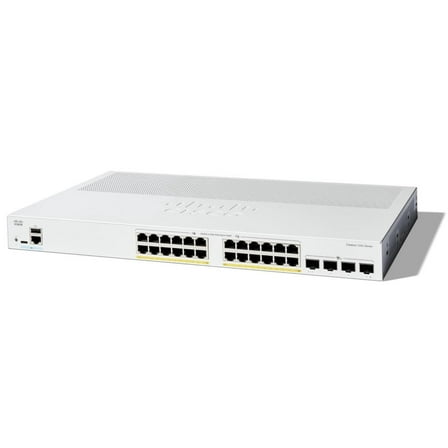 Cisco Catalyst C1200-24P-4X Ethernet Switch, 24 Ports - Manageable - 10 Gigabit Ethernet - 10/100/1000Base-T, 10GBase-X - 3 Layer Supported