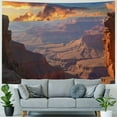 thumbnail image 4 of Creowell Tapestry Wall Hanging Grand Canyon Mountain National Park Seen Desert Scene International Nature Awesome Beautiful Cliff Cool Tapestry for Bedroom Wall Decor Painting, 4 of 6