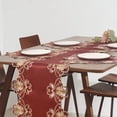 thumbnail image 2 of Decozen Gold Lace Red Doilies Set of 12 - Round Placemats European Embroidery for Dining Table Home Decor Wedding - 15 inches - The Imperial Red Collection, 2 of 9