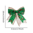 thumbnail image 6 of Lohuatrd 5Pcs/Set Christmas Bowknot Stocking Glove Tree Snowman Santa Claus Reindeer Plaid Print Xmas Tree Gift Box Decoration Ribbon Bowknot Party Supplies, 6 of 8