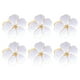 thumbnail image 1 of Juego De 6 Uds. De Servilleteros De Flores, Servilletero Dorado, Servilletero Blanco Floral, Hebillas, Decoración De Mesa De Cena Para Boda, Fiesta, Acción De Gracias Advancent HA036652-00, 1 of 6