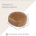 thumbnail image 5 of Topes de puerta de 6 piezas - Tope de puerta adhesivo de madera para pisos y parquet (roble natural) TUNC Sencillez, 5 of 5