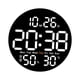 thumbnail image 3 of Reloj de pared Digital, reloj LED moderno, brillo ajustable, 12/24H, reloj electrónico silencioso, despertador para sala de estudio, interior y hogar ,, 3 of 8