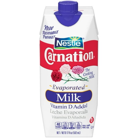 (3 Pack) CARNATION Vitamin D Added Evaporated Milk Substitute for Drinking Milk in Recipes, Evaporated Milk with Vitamin D Added, 17 fl (Best Starbucks Drinks With Almond Milk)