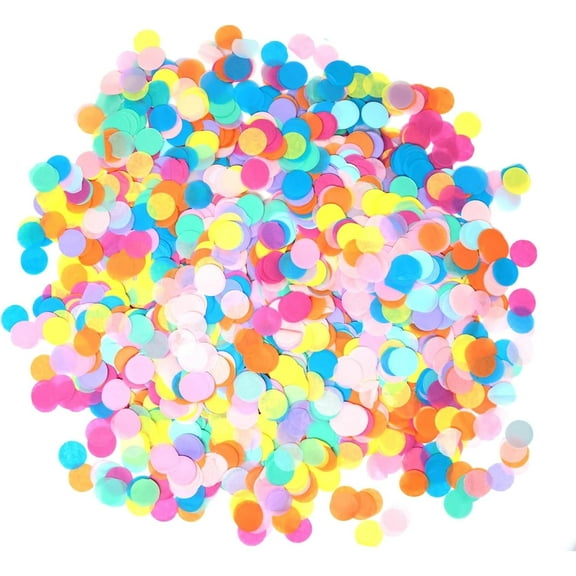 10000 Pieces Round Tissue Confetti,Bexikou Multicolor Paper Confetti,Table Decoration Confetti for Balloon Wedding Birthday Holiday Party Decoration