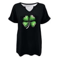 thumbnail image 4 of Tops Cortos para las Mujeres San Pablo's Día Impreso Cuello en V Envuelto Casual Top, Ligero para Todas las Estaciones Hogar Y Uso Diario, 4 of 8