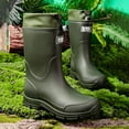 thumbnail image 5 of LIJCC Mens Rain Boots Stylish Mid-Tube Water Boots Waterproof PVC Rubber Boots Outdoor Mud Boots Comfort Lightweight Mid-Calf Gardening Fishing Shoes, 5 of 6
