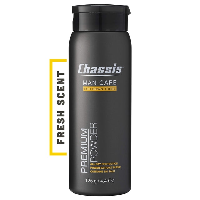 Body Powder Chassis Premium para hombres, absorbe olores, sin talco