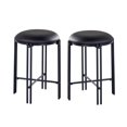 thumbnail image 2 of Steve Silver Morgan Tabouret de Comptoir Rond Sans Dossier en Métal Noir, 2 of 5