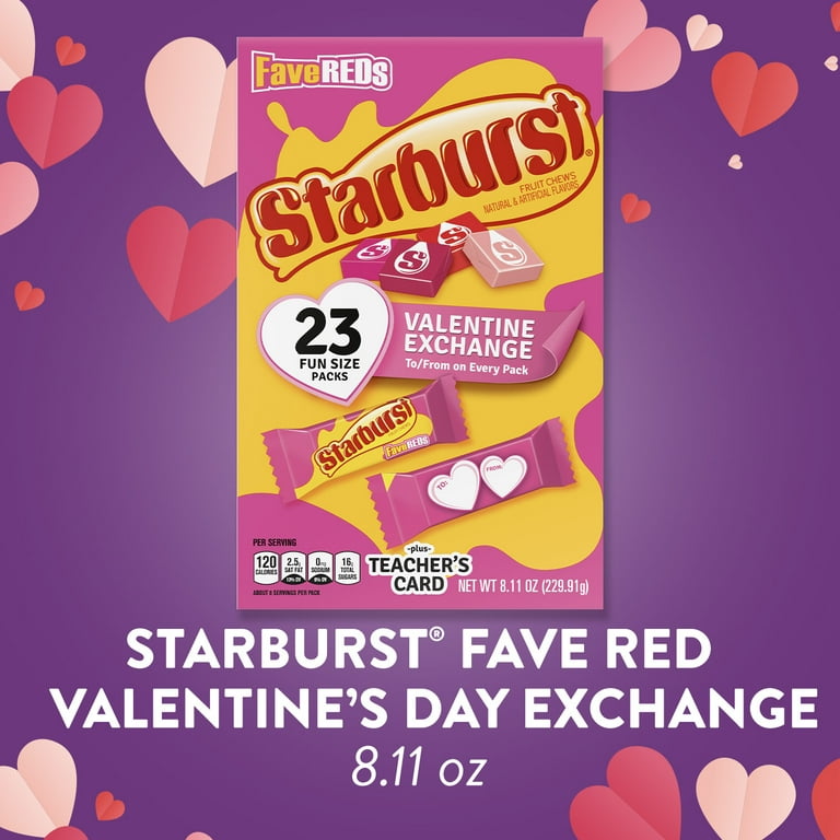 Starburst FaveReds Valentines Day Assortment Fruit Chews