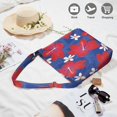thumbnail image 2 of Summer Beach Boho Crossbody Bag - Vibrant Hawaiian Hibiscus Print Lightweight Purse for Travel & Shopping, 2 of 5