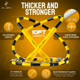 thumbnail image 2 of Honor Athletics 2.0 Beaded Jump Rope - Adjustable with Unbreakable Handles & Shatterproof Beads for Enhanced Fitness Training (Black and Yellow), 2 of 5